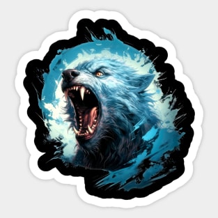 Howling Werewolf Sticker